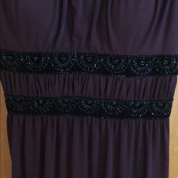 Talbots Grecian Style Gown with beading in Size 8 - Picture 5 of 8